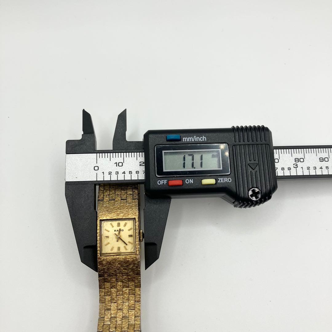 稼働品　RADO ラドー　スクエア ゴールド レディース　腕時計 手巻き