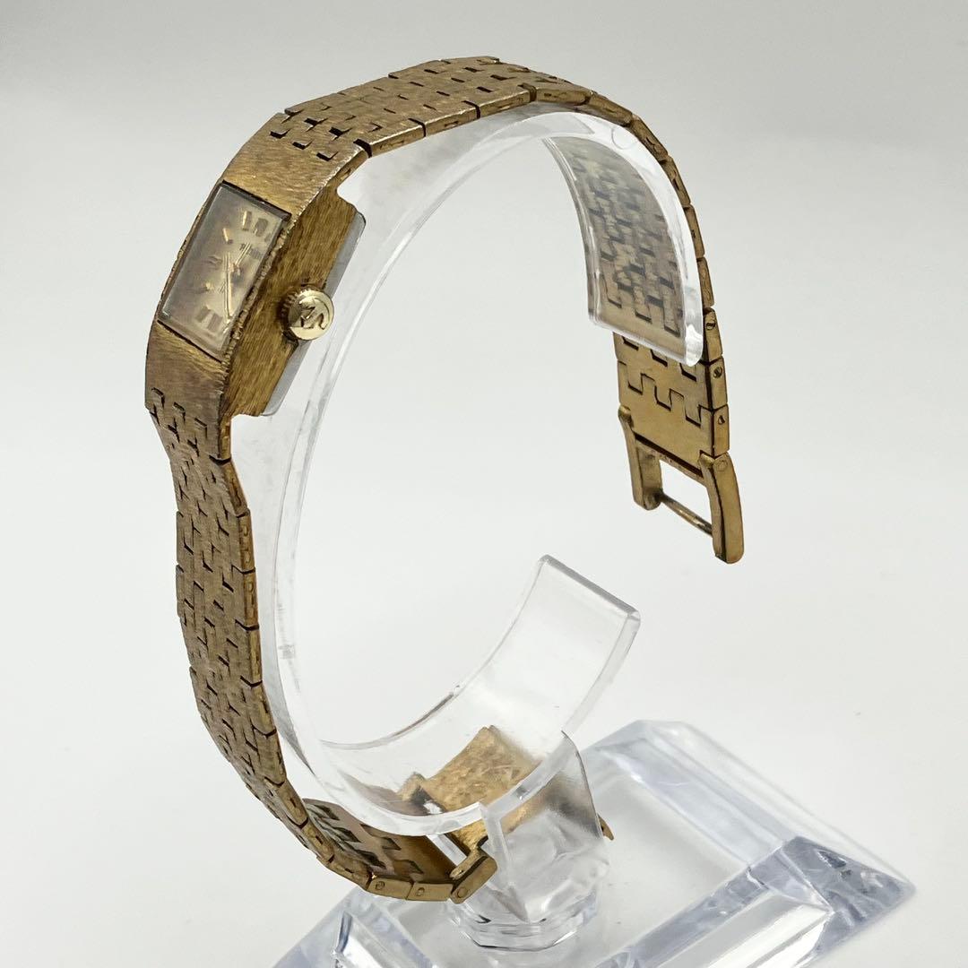 稼働品　RADO ラドー　スクエア ゴールド レディース　腕時計 手巻き