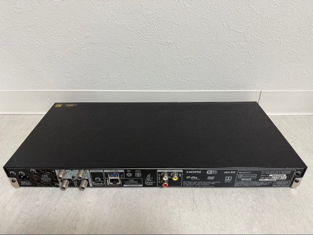 SONY ブルーレイレコーダー 4K対応