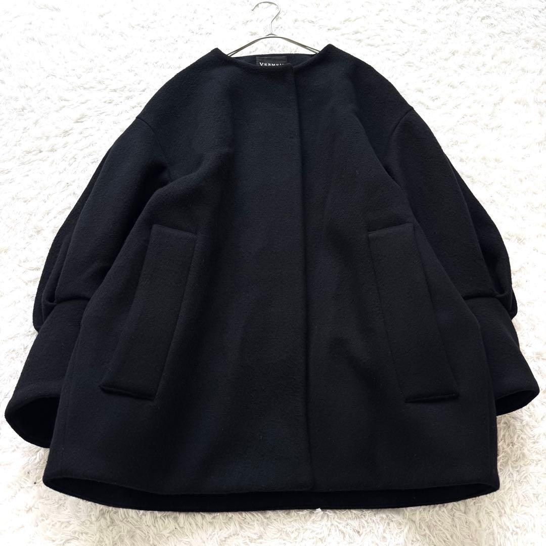 【最終価格】ヴェルメイユパーイエナ super140's バルーンスリーブコート