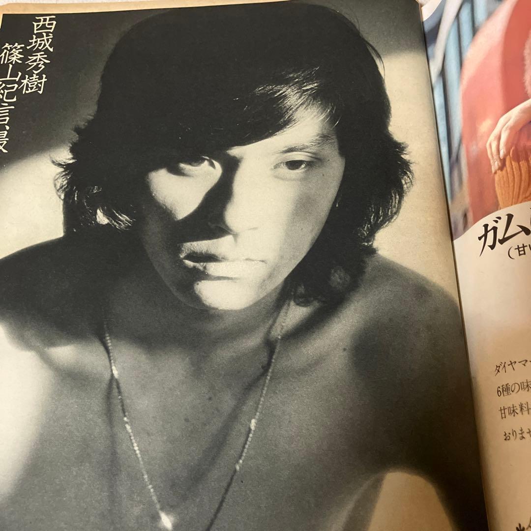 昭和レトロ　女性自身　￼西城秀樹　沢田研二　篠山紀信　水前寺清子　小沢栄太郎