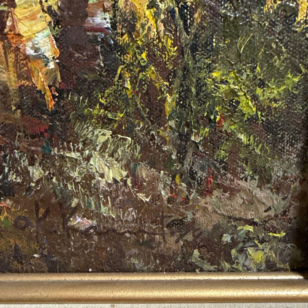 アート　【秋の白樺林】　送料込み0826