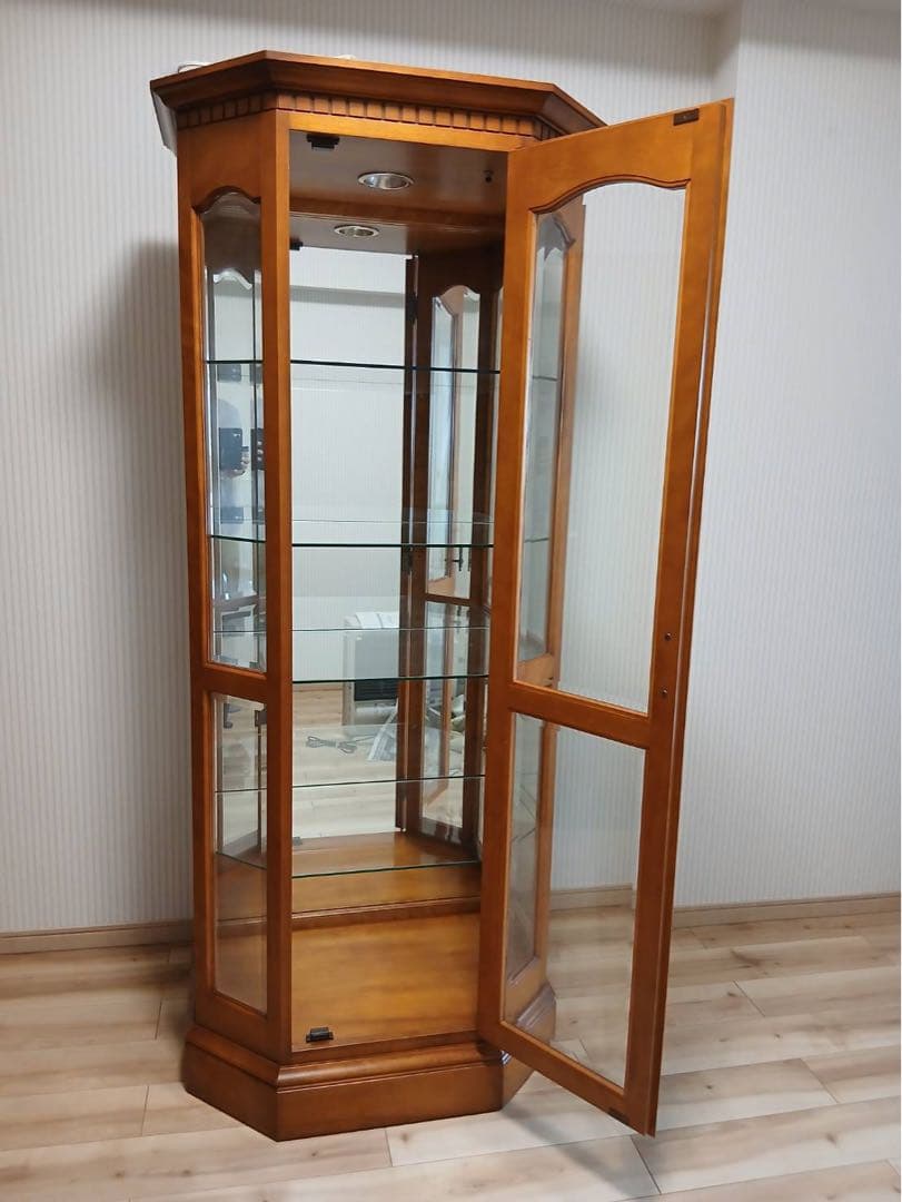 ダニエル 木製 八角形 キュリオケース ガラスケース ディスプレイケース