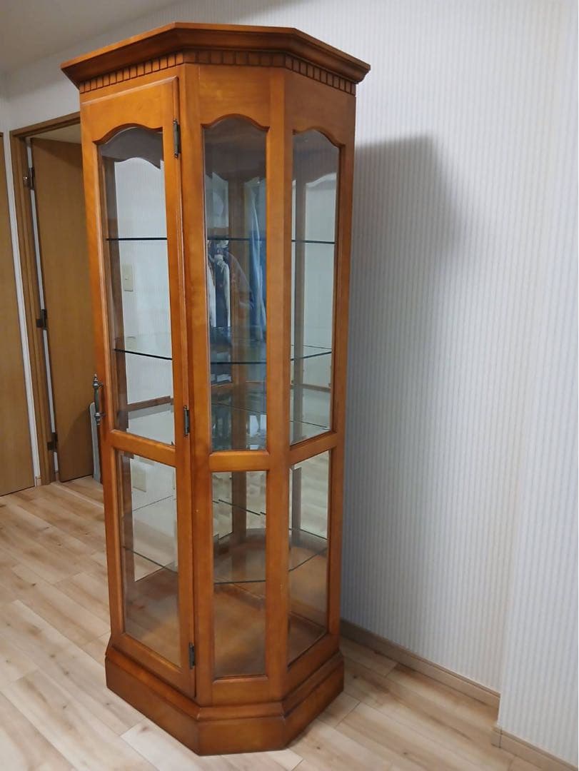 ダニエル 木製 八角形 キュリオケース ガラスケース ディスプレイケース