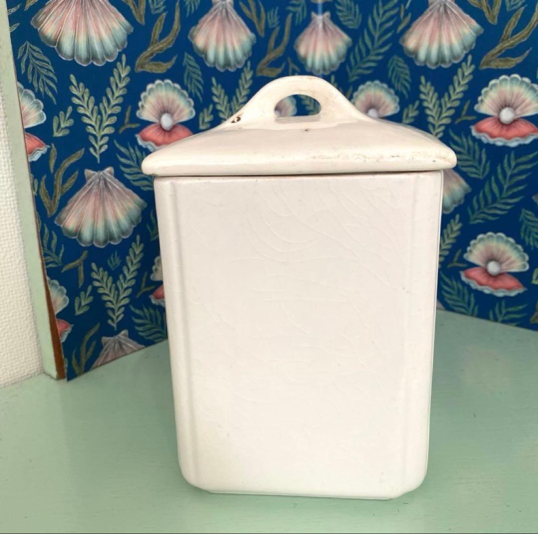 【Lumièreページ】HBCMバスクキャニスターフランスアンティーク