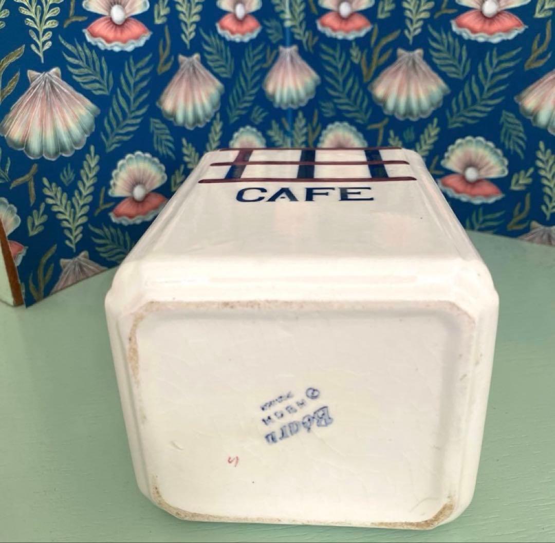 【Lumièreページ】HBCMバスクキャニスターフランスアンティーク