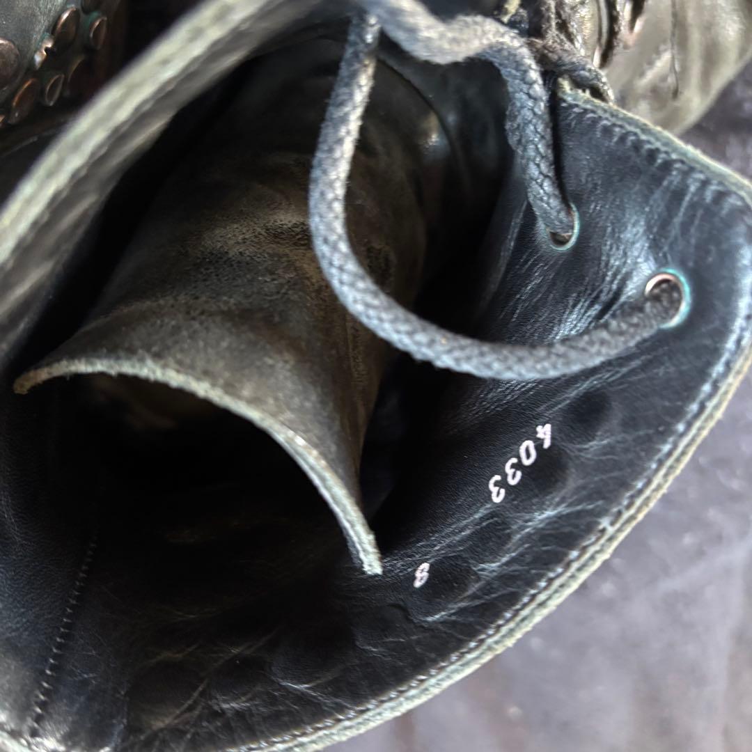 DOLCE&GABBANA ドルガバ レザーブーツ スタッズ archive