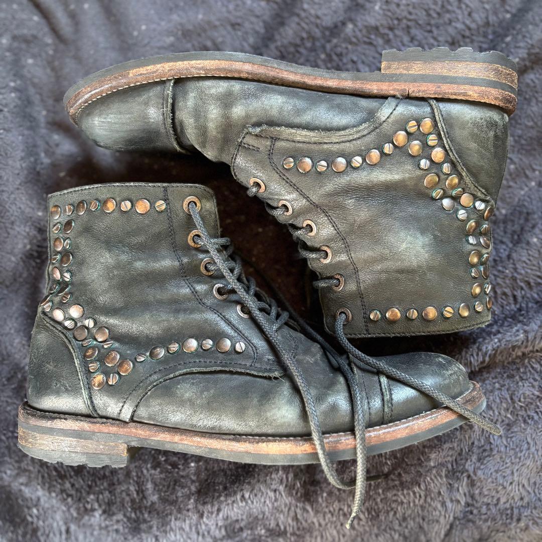 DOLCE&GABBANA ドルガバ レザーブーツ スタッズ archive