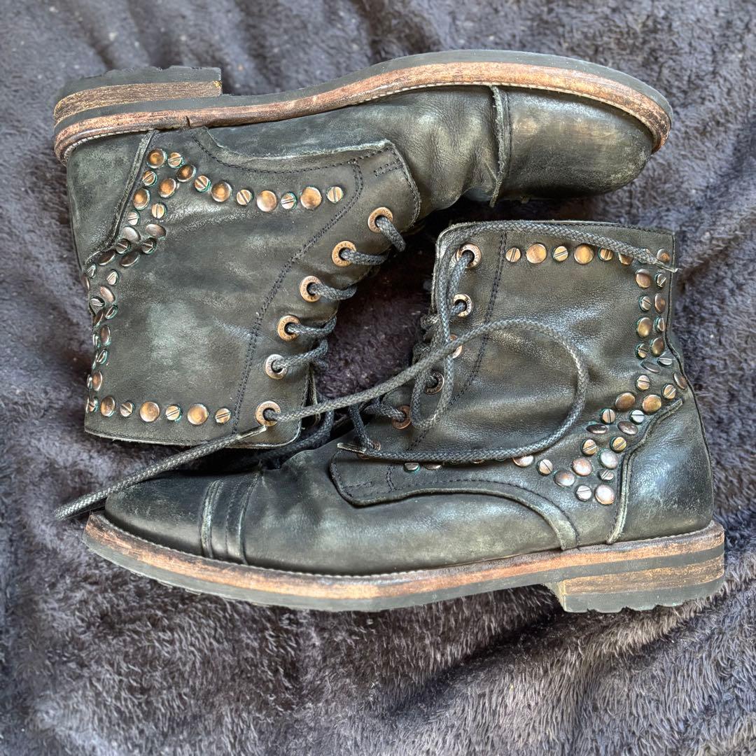 DOLCE&GABBANA ドルガバ レザーブーツ スタッズ archive