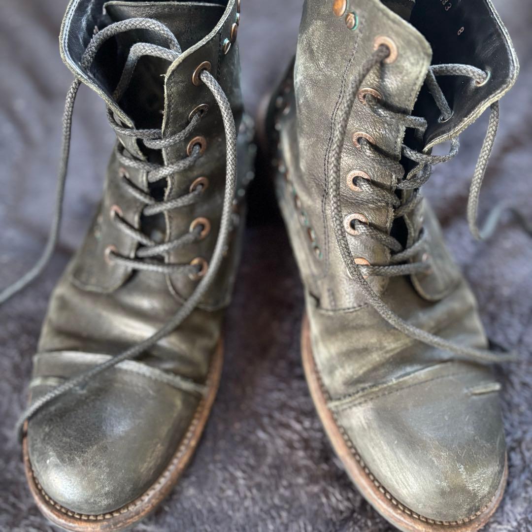 DOLCE&GABBANA ドルガバ レザーブーツ スタッズ archive