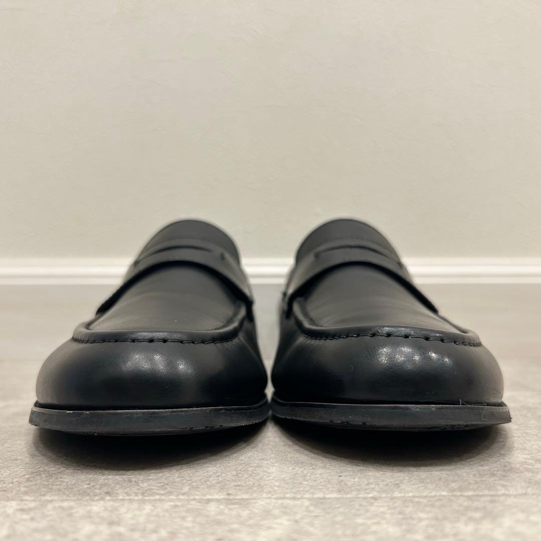 キャサリンハムネット ロンドン 本革 ローファー スリッポン 黒 24.5