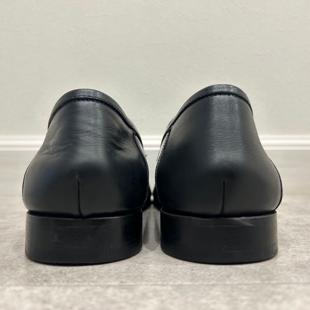 キャサリンハムネット ロンドン 本革 ローファー スリッポン 黒 24.5