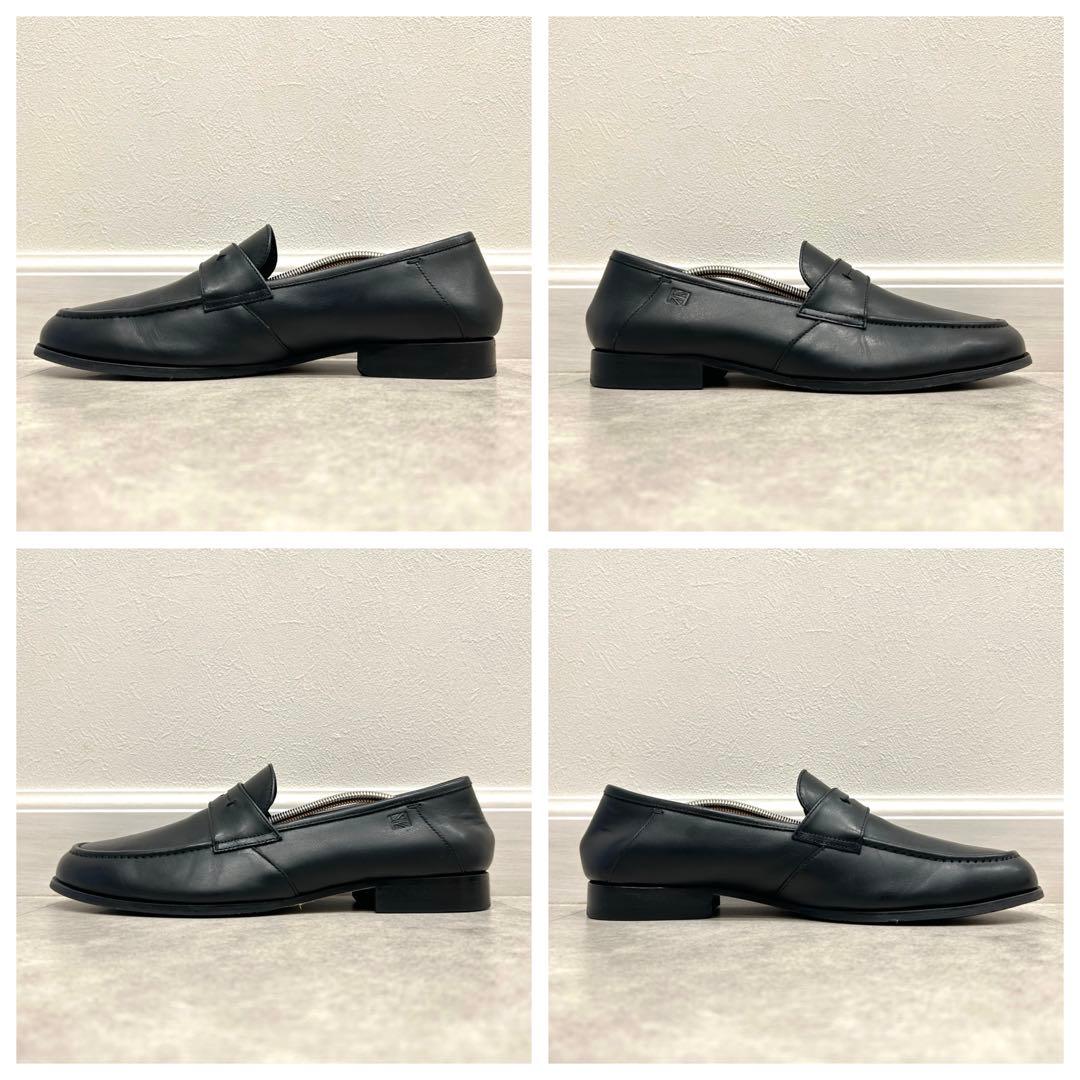 キャサリンハムネット ロンドン 本革 ローファー スリッポン 黒 24.5