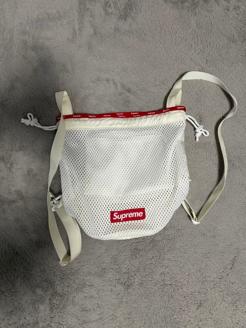 Supreme メッシュバックパック ホワイト