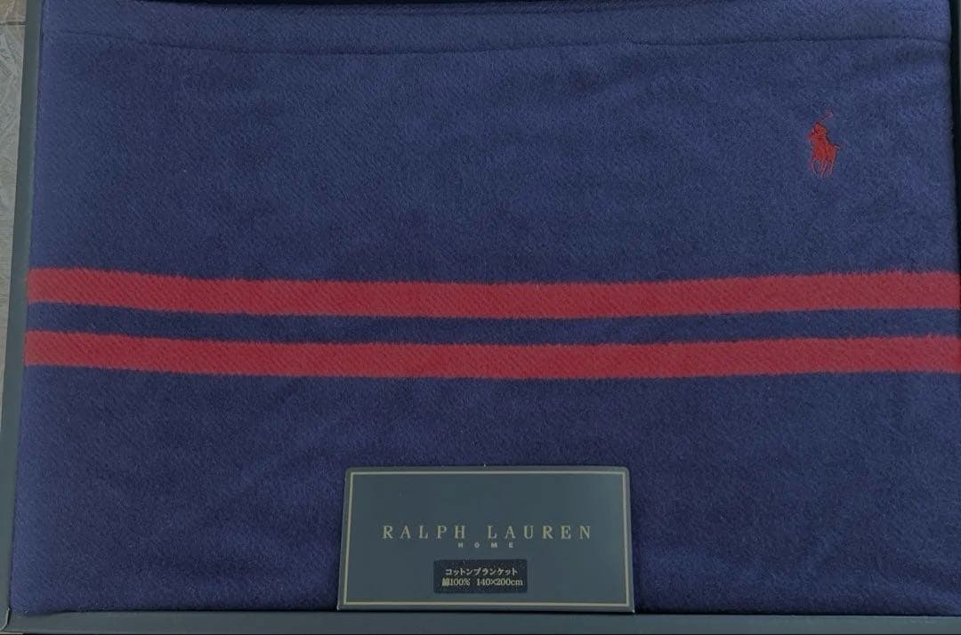 ラルフローレン★コットンブランケット140×200cm