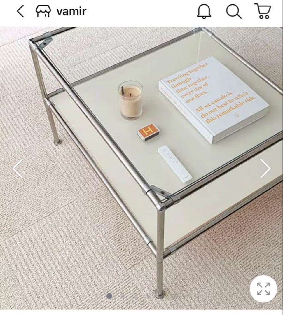 vamir ガラステーブル　韓国インテリア