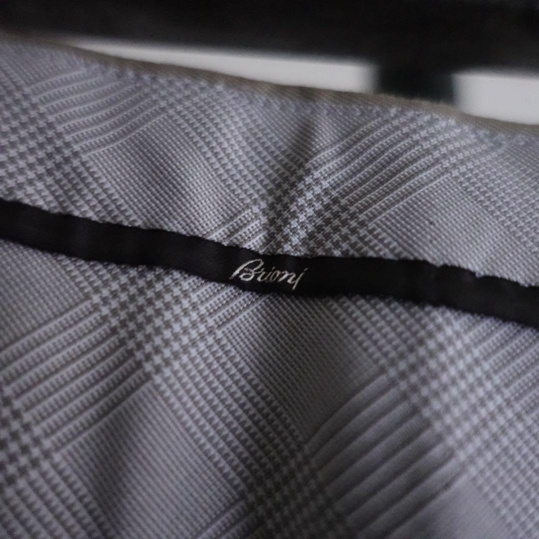 【イタリア製】Brioni コットンギャバジン　カーキ　トラウザーズ