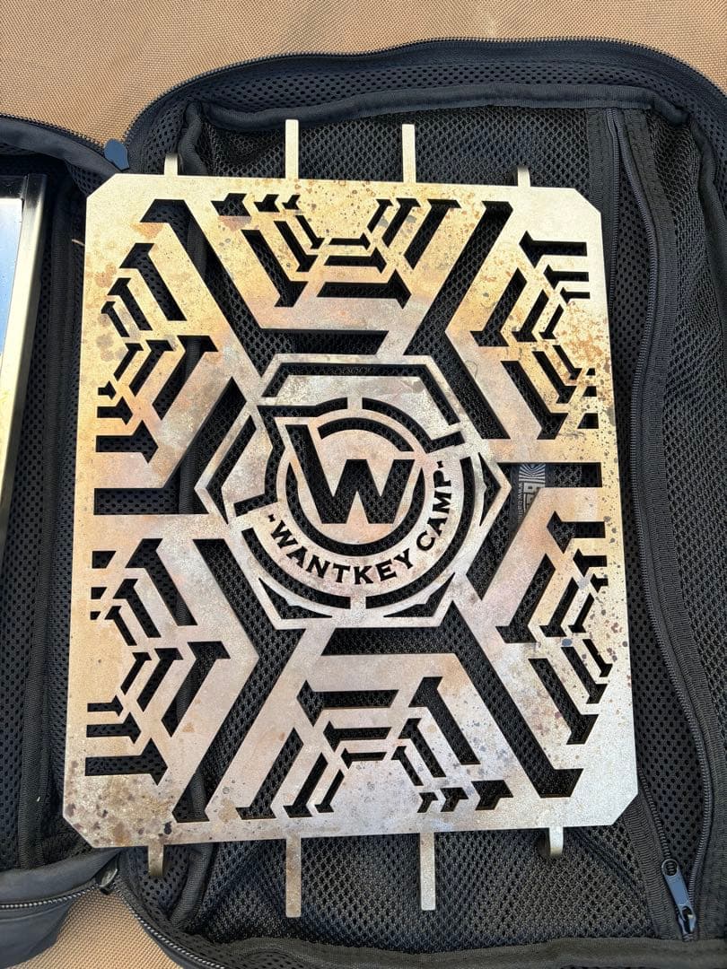 フラットバーナー　ウォンキーキャンプ五徳　専用ケースセット