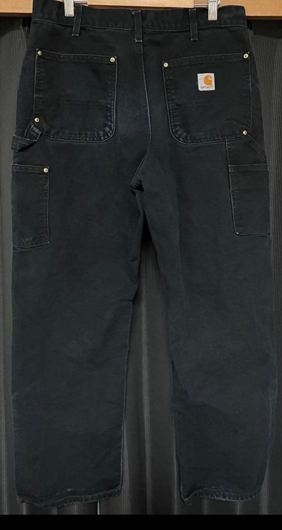 Carhartt ブラック カーゴパンツ　USA製　HELMETS