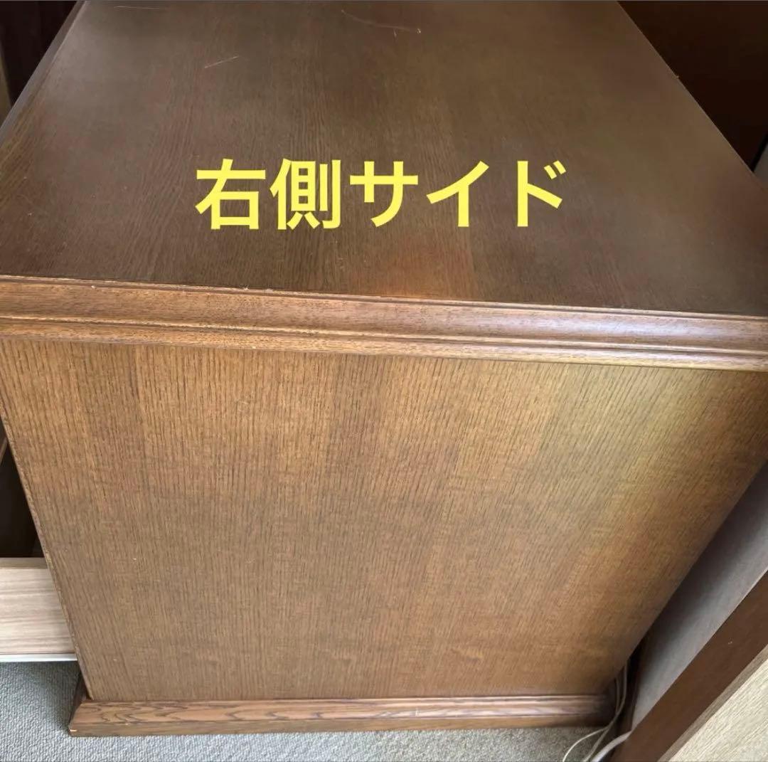 片袖書斎机 デスク パソコンデスク ナラ天然杢 起立木工