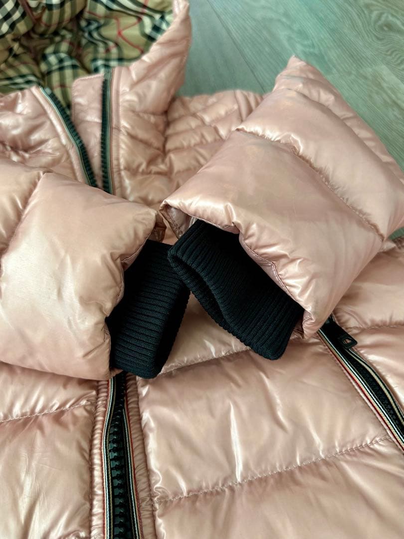 BURBERRY LONDON フード付き ダウンジャケット（ピンク） 3Y