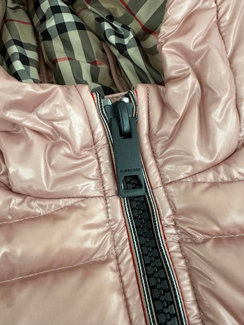 BURBERRY LONDON フード付き ダウンジャケット（ピンク） 3Y