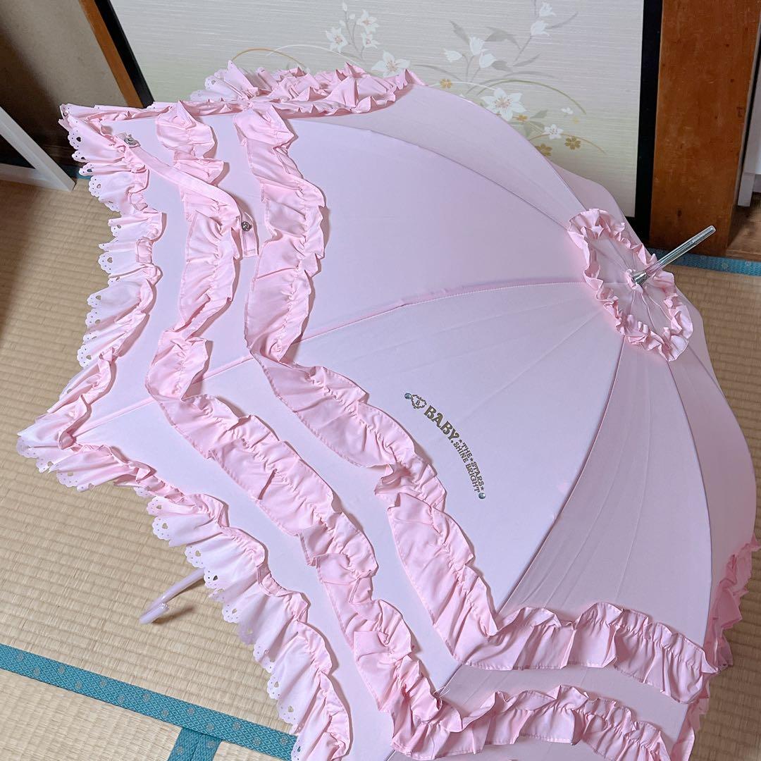 【希少廃盤】♡BABY♡フリルいーっぱいアンブレラ♡ピンク♡