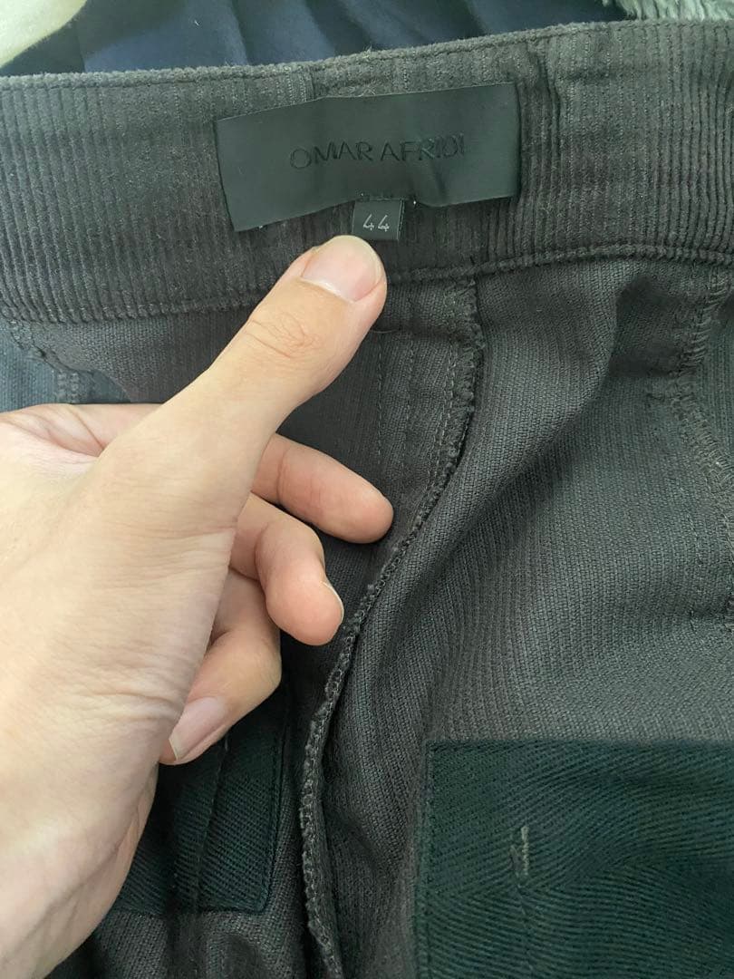 り*ん様 Omar Afridi Knee Darted Flare Trous