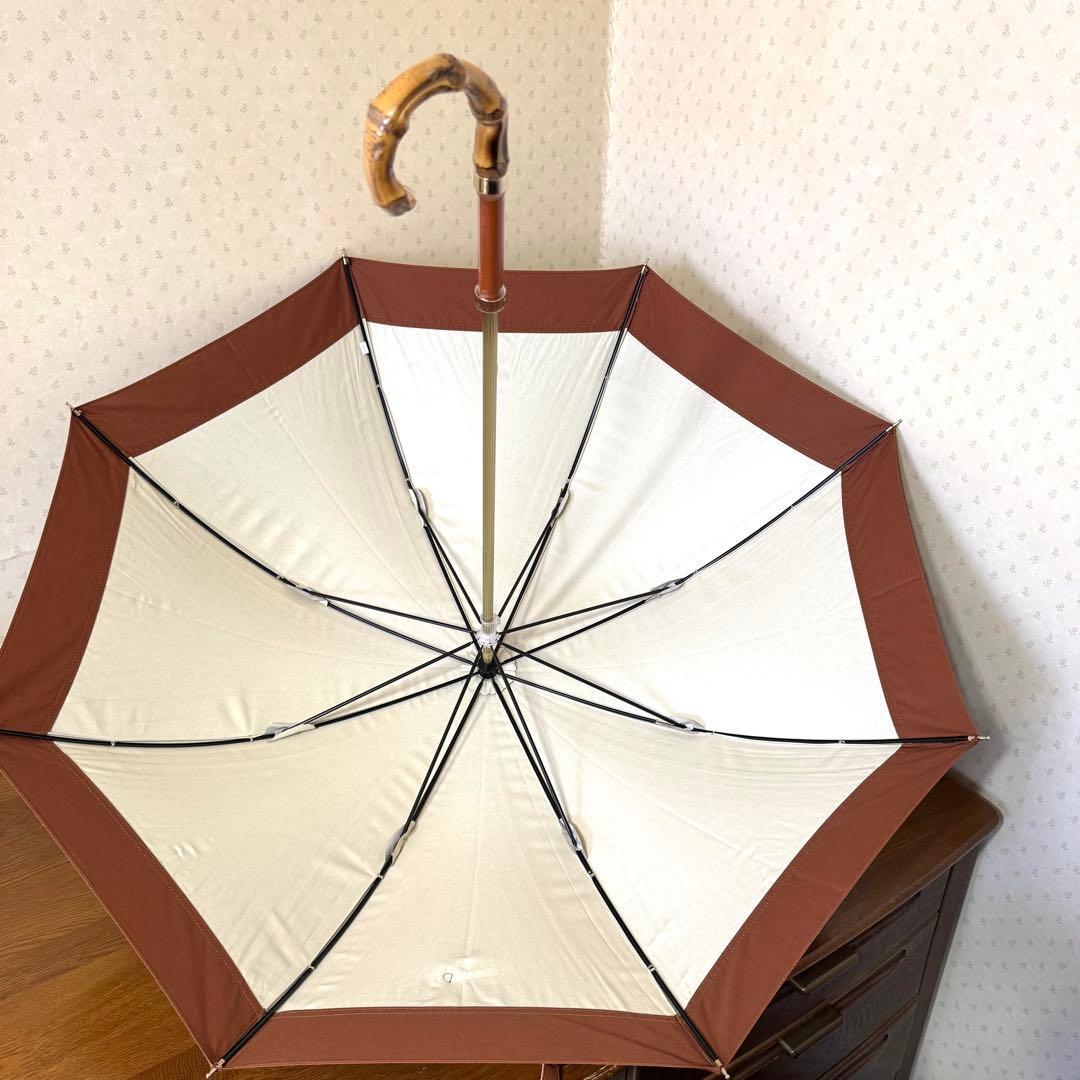★新品★GRACY　晴雨兼用パラソル　日傘　遮光　遮熱　バイカラー　ナチュラル