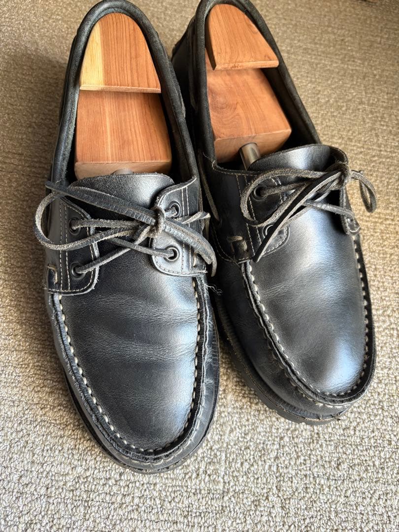 春夏パラブーツ バース 改ビブラム8.5 paraboot barth navy