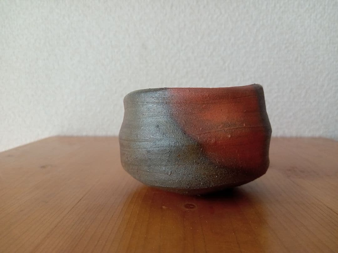 備前焼　中村和樹ぐいのみ　中村六郎　中村真 共箱　共布　栞あり