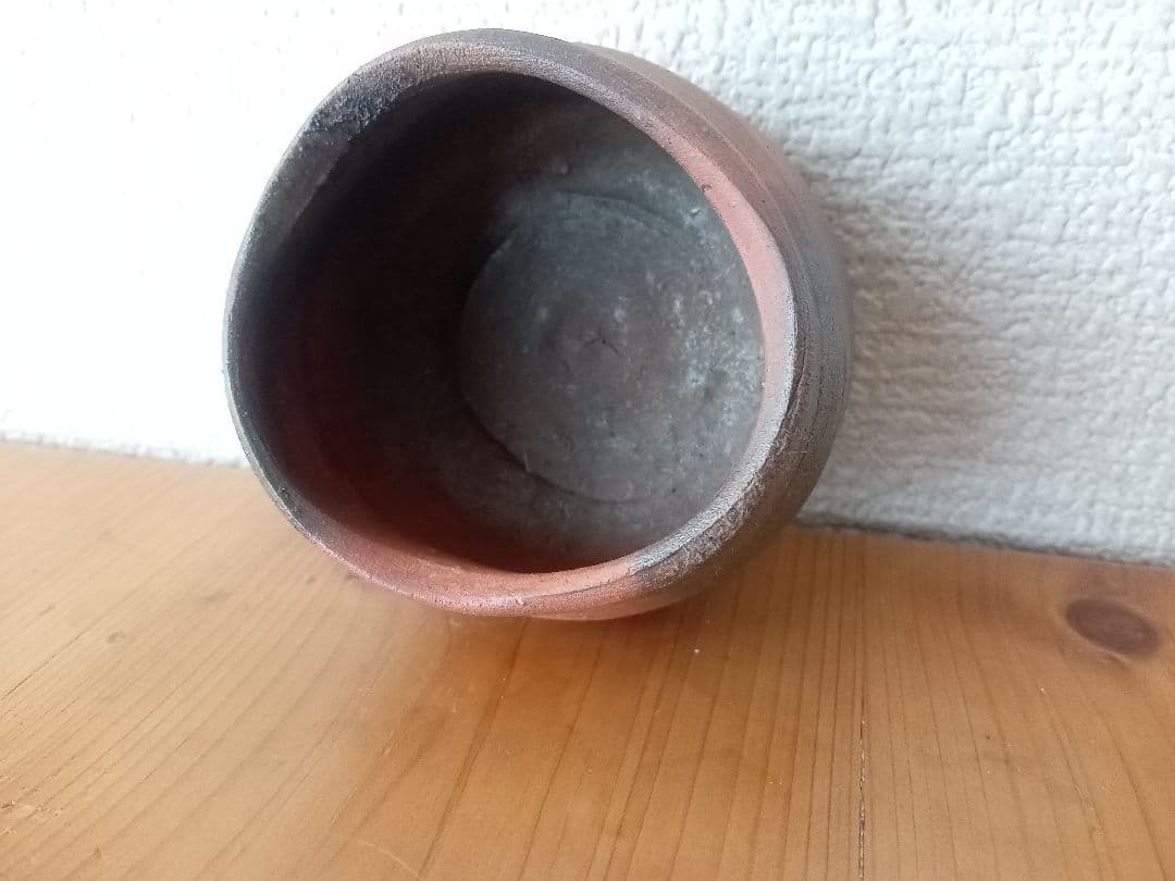 備前焼　中村和樹ぐいのみ　中村六郎　中村真 共箱　共布　栞あり