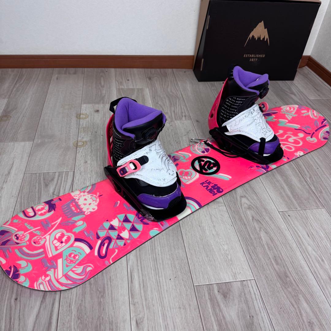 専用K2 キッズスノーボードセット 110cm 美品