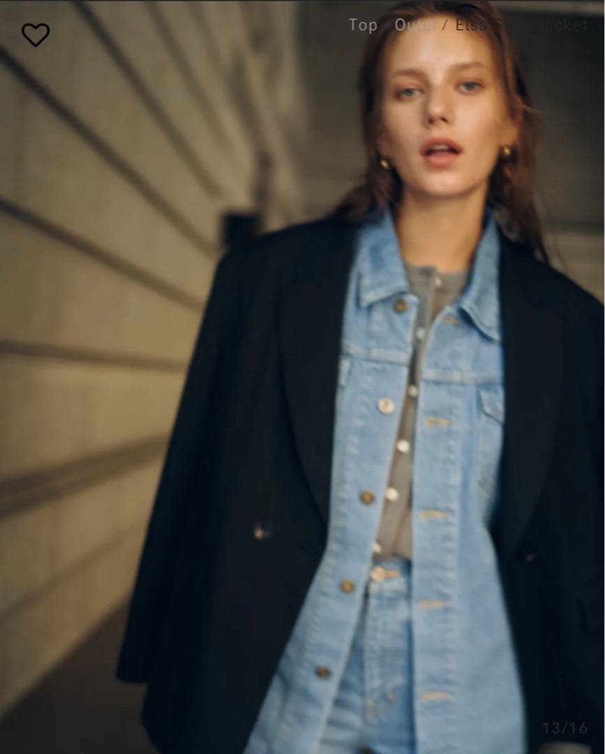 新品　GaJess シャツジャケットライトブルー M