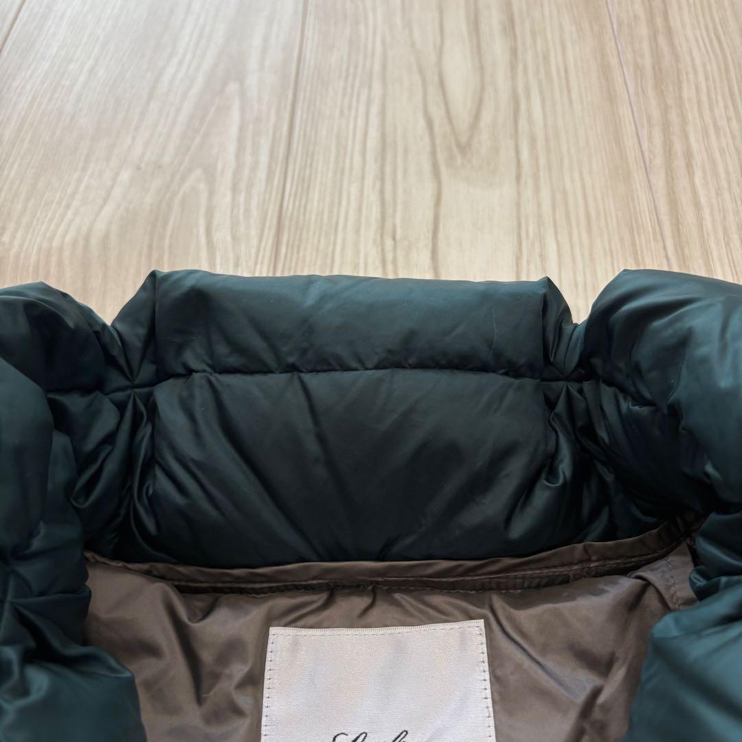 【極美品】Leilian 現行 ダウンベスト ダークグリーン 13+ XL 軽量