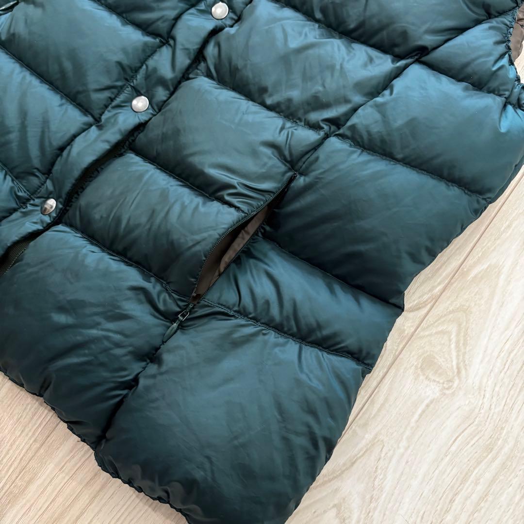 【極美品】Leilian 現行 ダウンベスト ダークグリーン 13+ XL 軽量