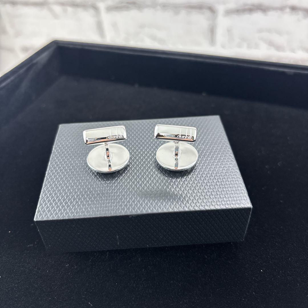 希少✨未使用　ダンヒル シルバー カフス オニキス SILVER925 箱付き