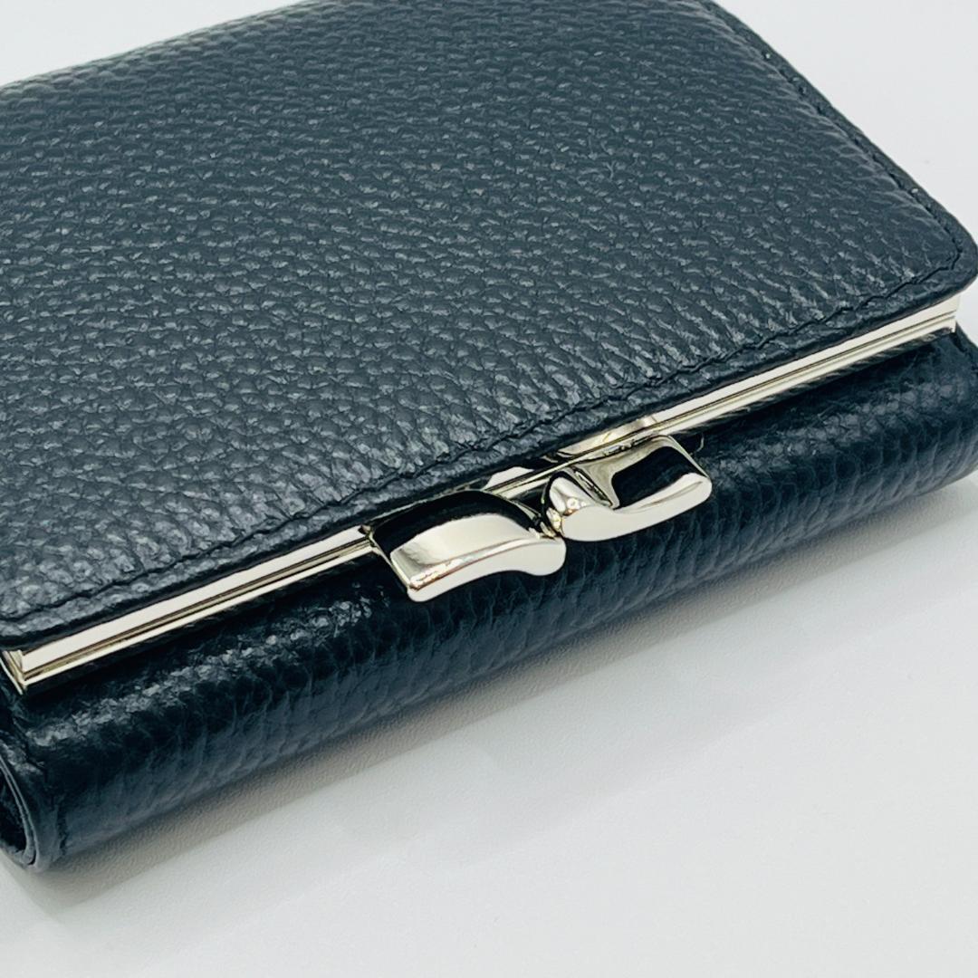 Vivienne Westwood 特価 黒がま口 定番 折財布 高級感 人気