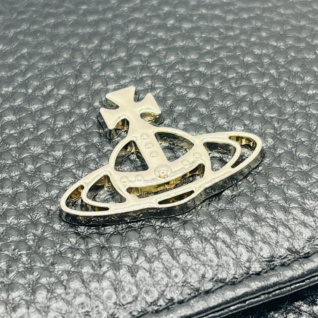 Vivienne Westwood 特価 黒がま口 定番 折財布 高級感 人気