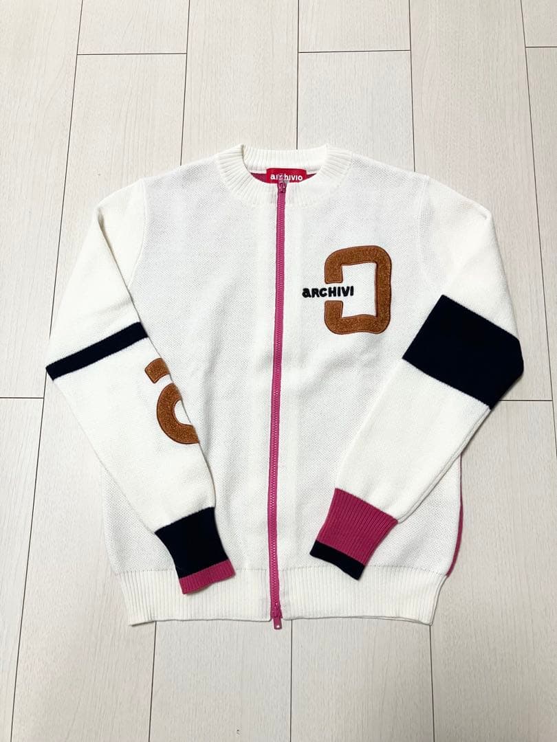 (超美品)アルチビオarchivio 2024秋冬ジップアップニットブルゾン36