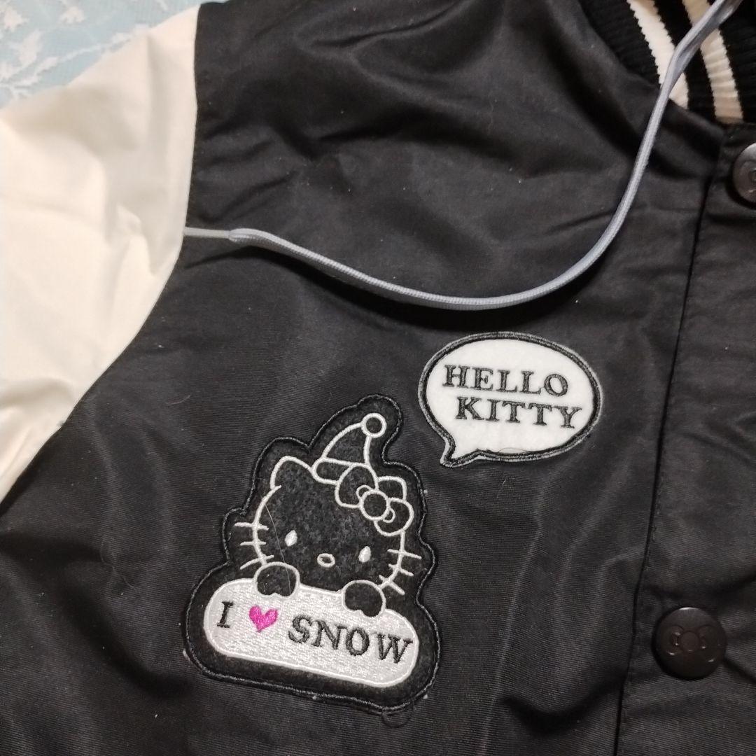 専用 新品 9号ハローキティ高機能 耐水圧 10000mmスノーボード上下ウェア
