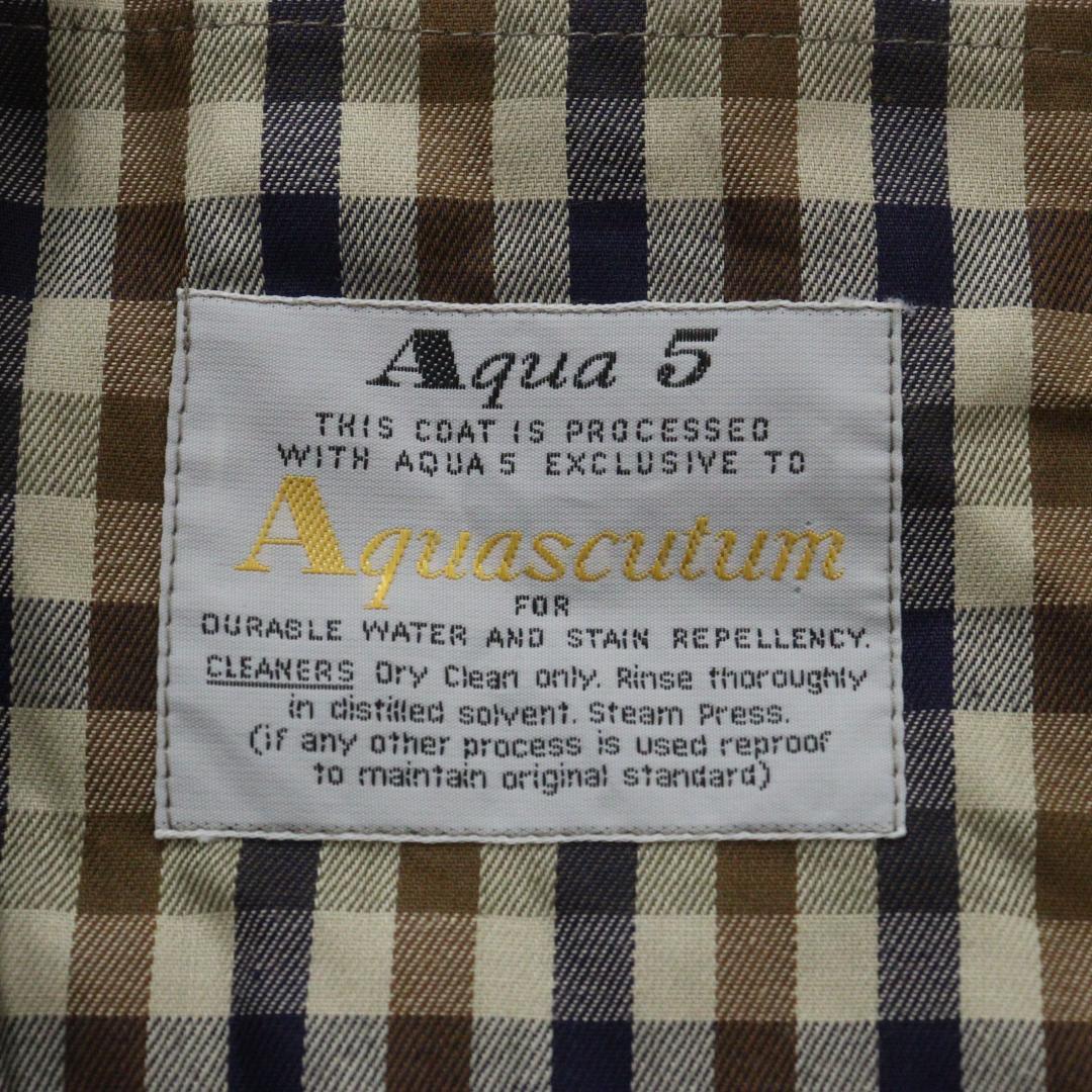 【nayuta】アクアスキュータム トレンチコート クラブチェック