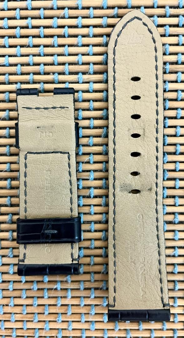 PANERAI/パネライ】レザーベルト ネイビー