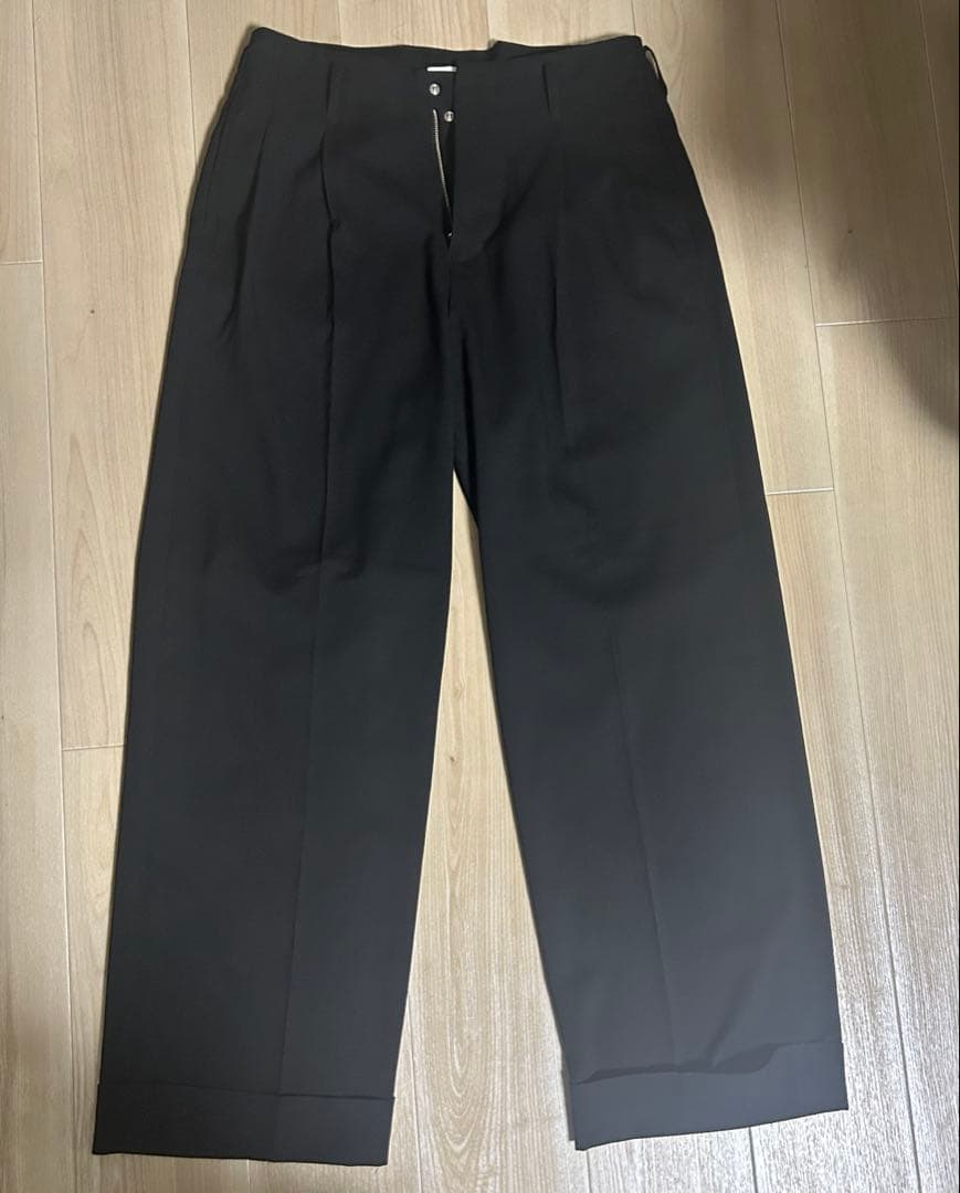 パンツ KAIKO Wide slacks \"BLACK\"