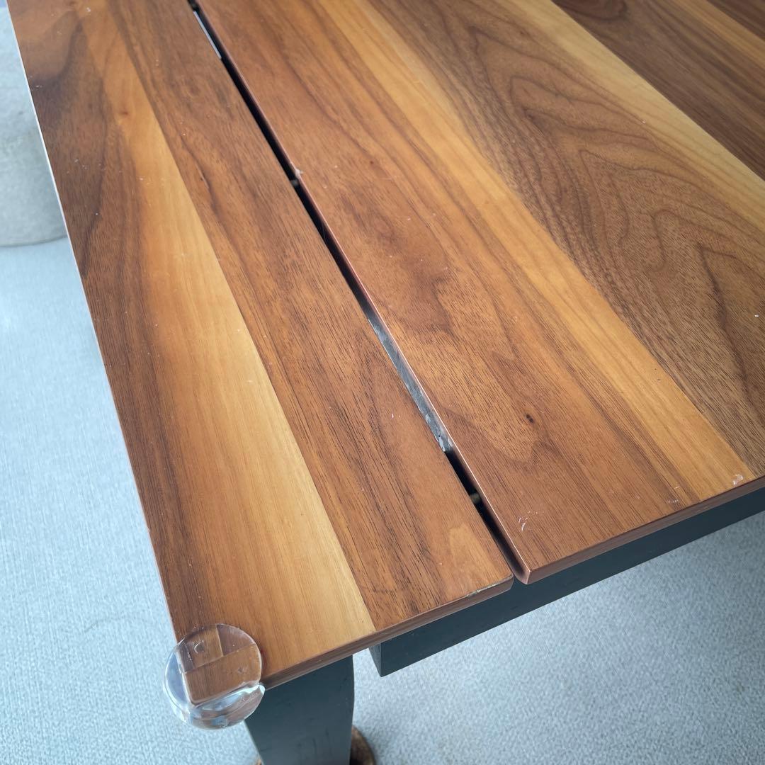 ウォールナット 120cm伸縮ローテーブル