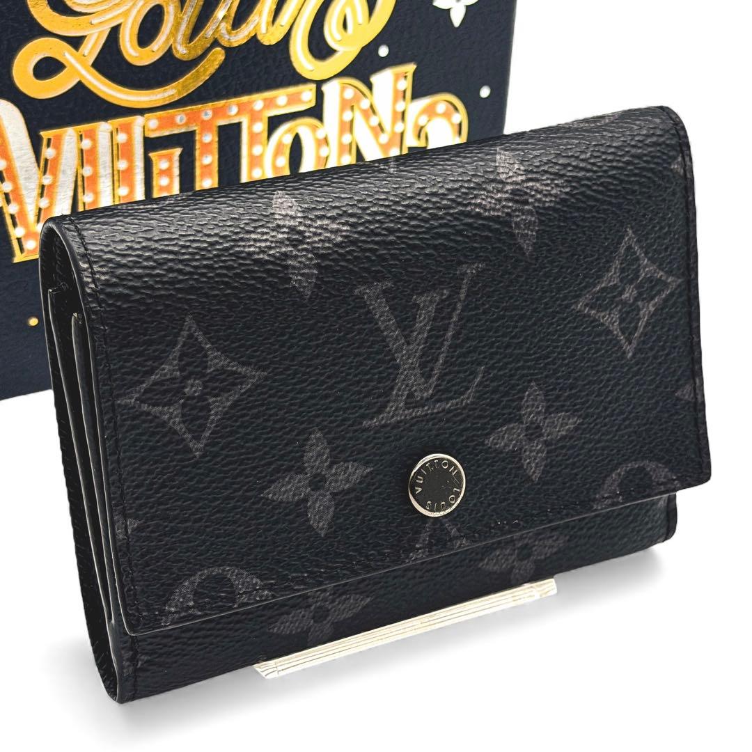 【最高峰美品】ルイヴィトン モノグラム エクリプス ヴィクターウォレットIC搭載