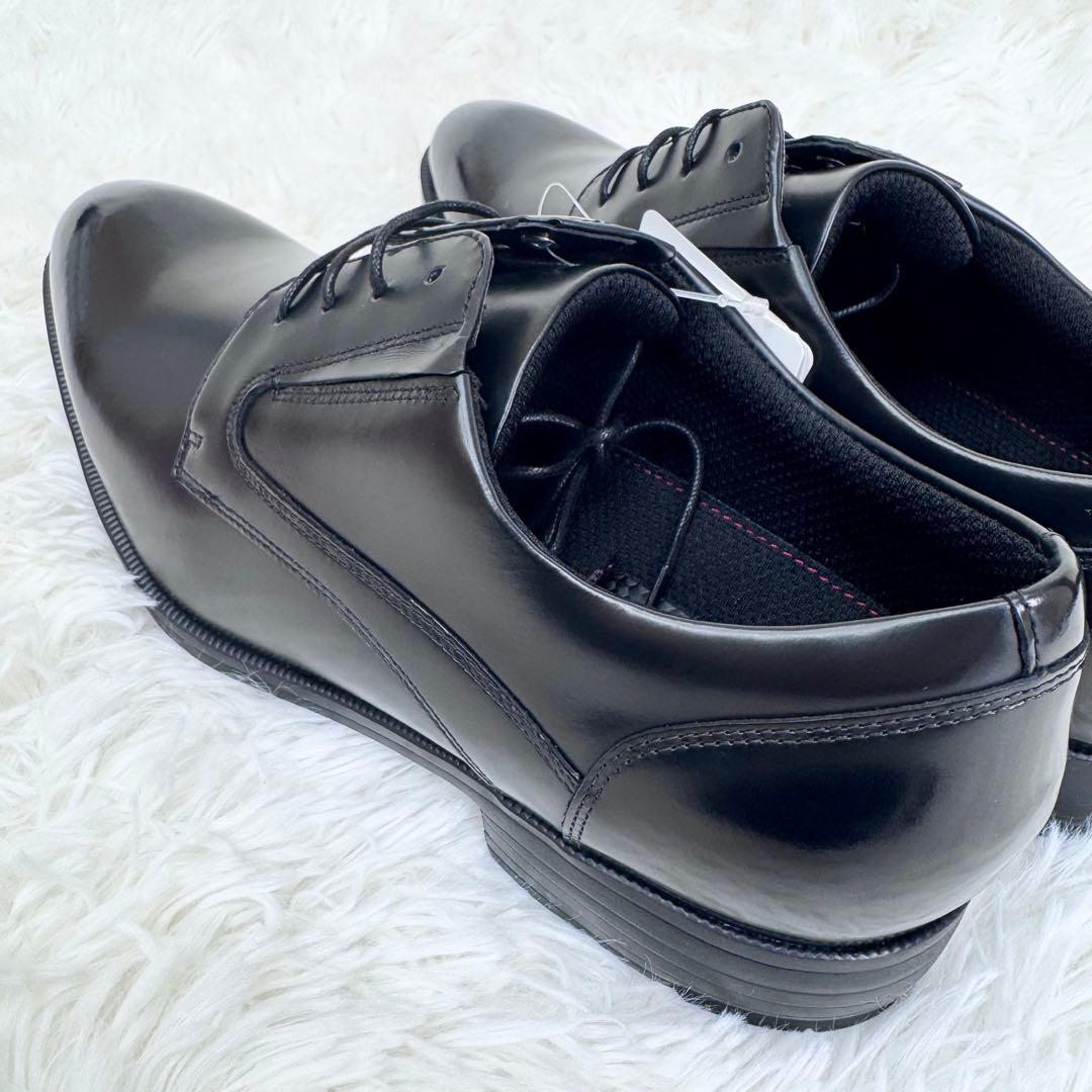 【新品タグ付】テクシーリュクス ビジネスシューズ 25.5 プレーントゥ 黒