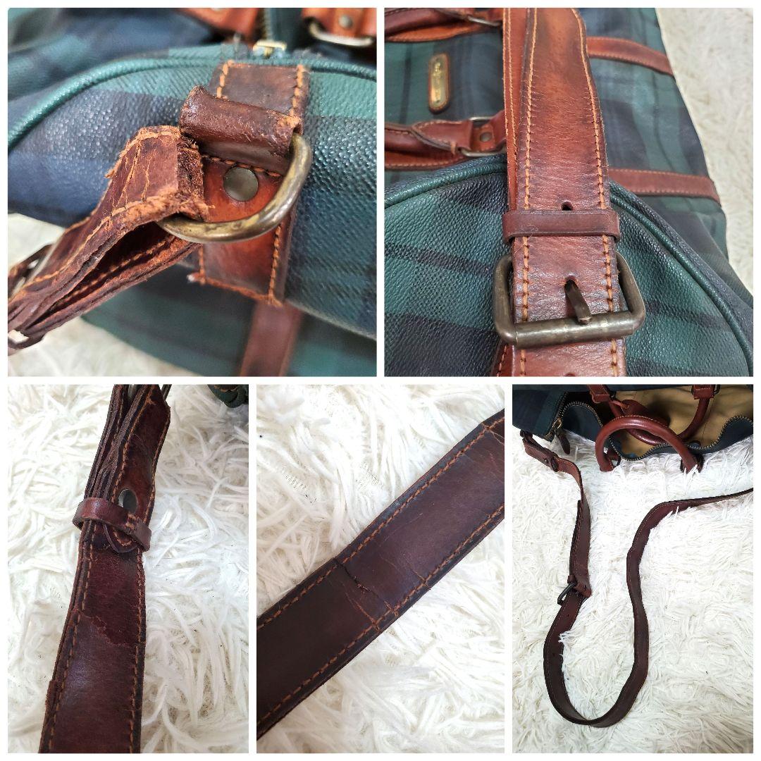 ポロラルフローレン　ボストンバッグ　2way ブラックウォッチ