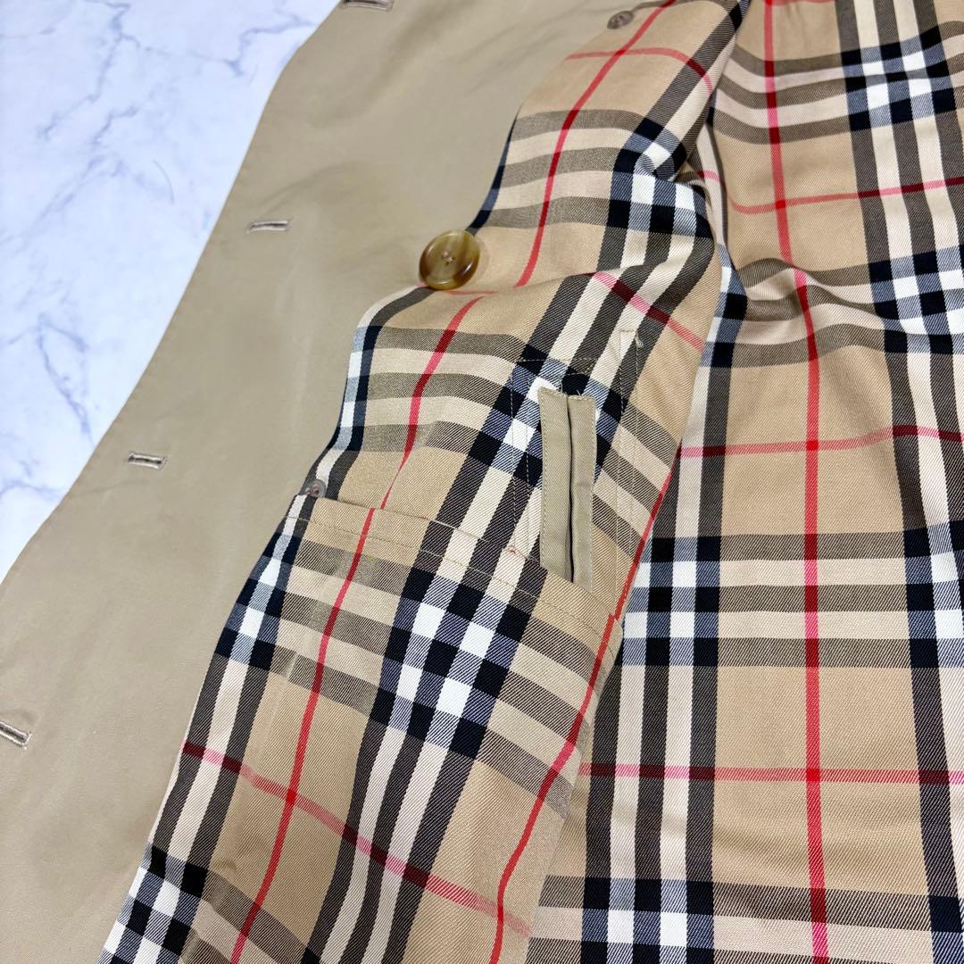 良品 バーバリーズ トレンチコート ノバチェック 7AB2 S〜M相当 ベージュ