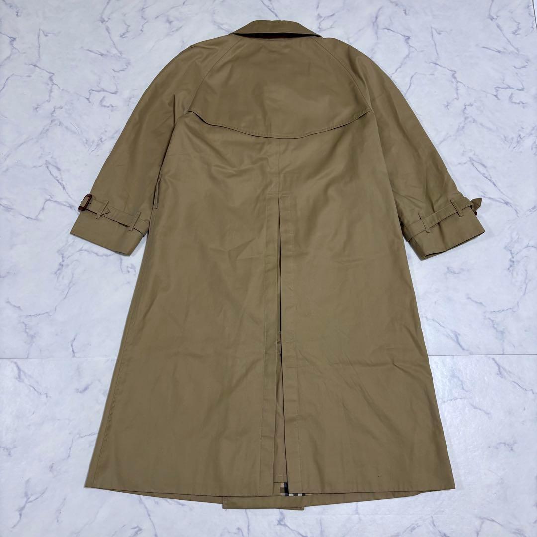 良品 バーバリーズ トレンチコート ノバチェック 7AB2 S〜M相当 ベージュ